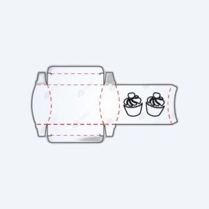 Custom Unique Shaped Tuck Box Template