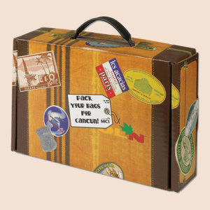 Suitcase Box With Handle