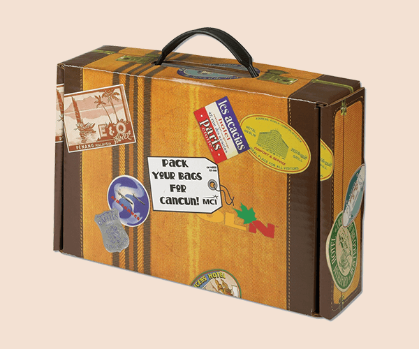 Suitcase Box Free Design | Suitcase Box Free Shipping | Suitcase Box Bulk Quantity | Suitcase Box No Minimum